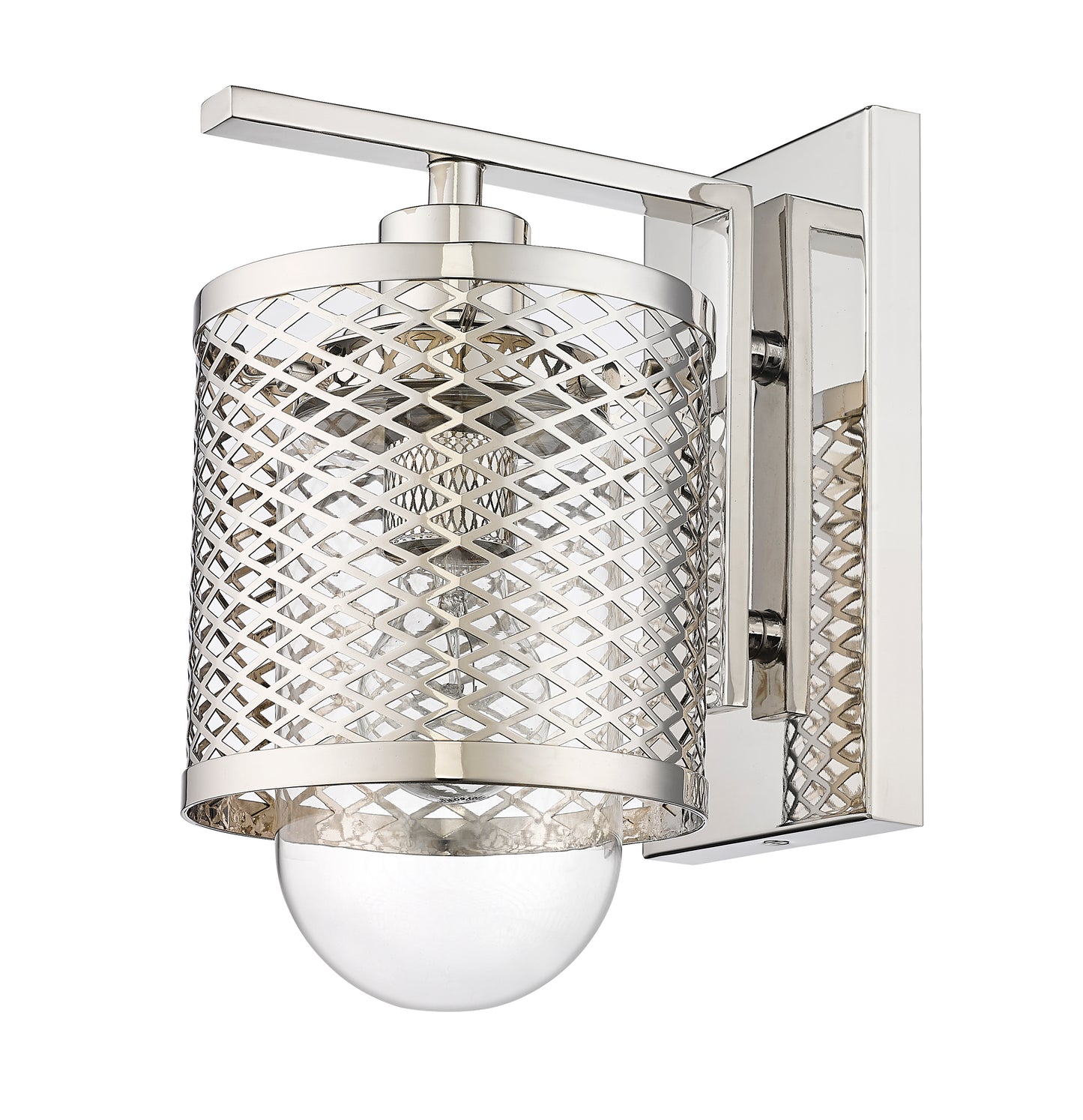 3037-1S-PN - Kipton 1 Light Wall 11" Sconce - Polished Nickel