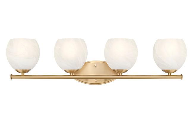1963-4V-MGLD - Colette 4 Light 32" Vanity - Modern Gold