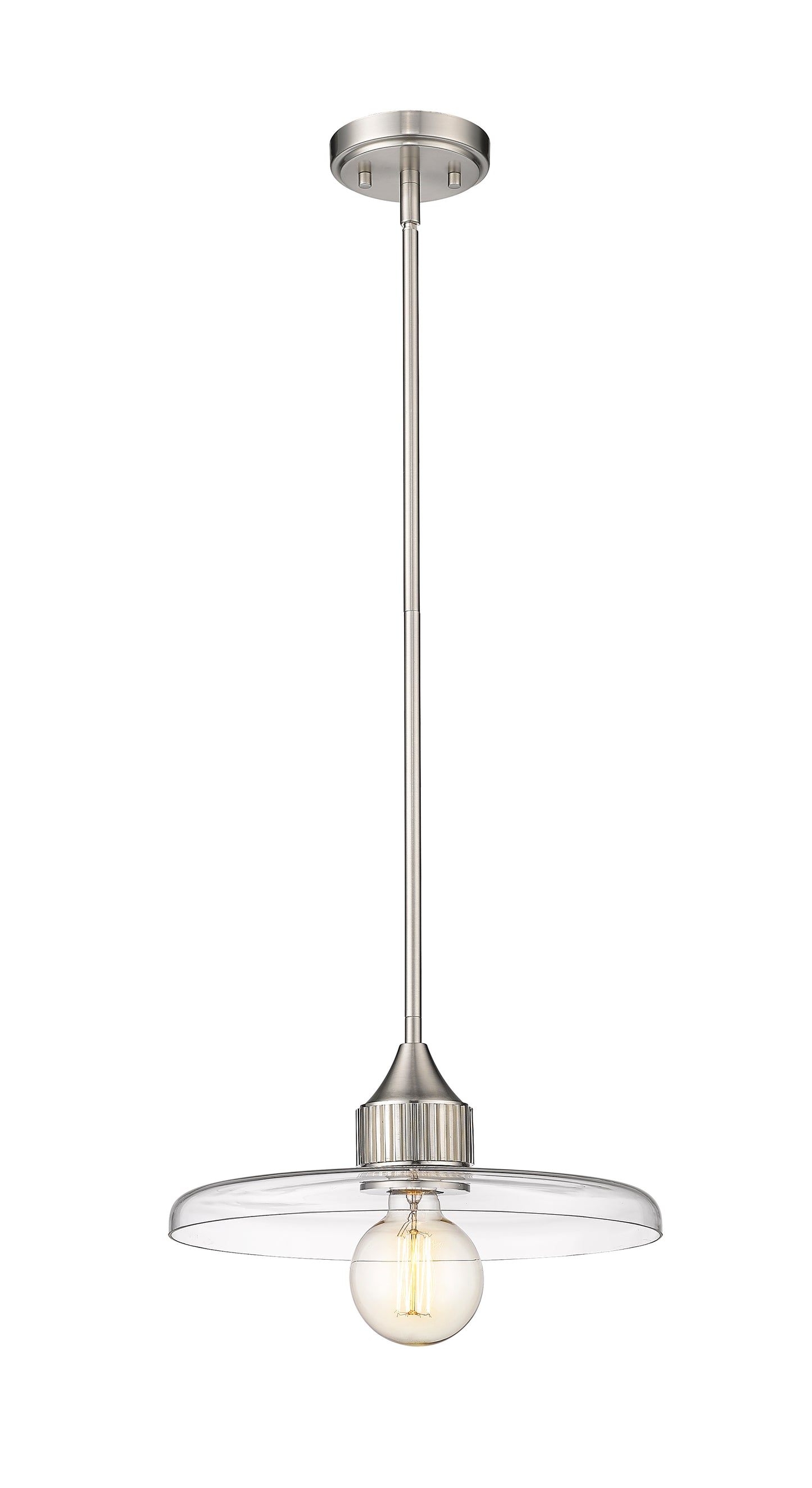 821P14-BN - Paloma 1 Light 14" Pendant - Brushed Nickel