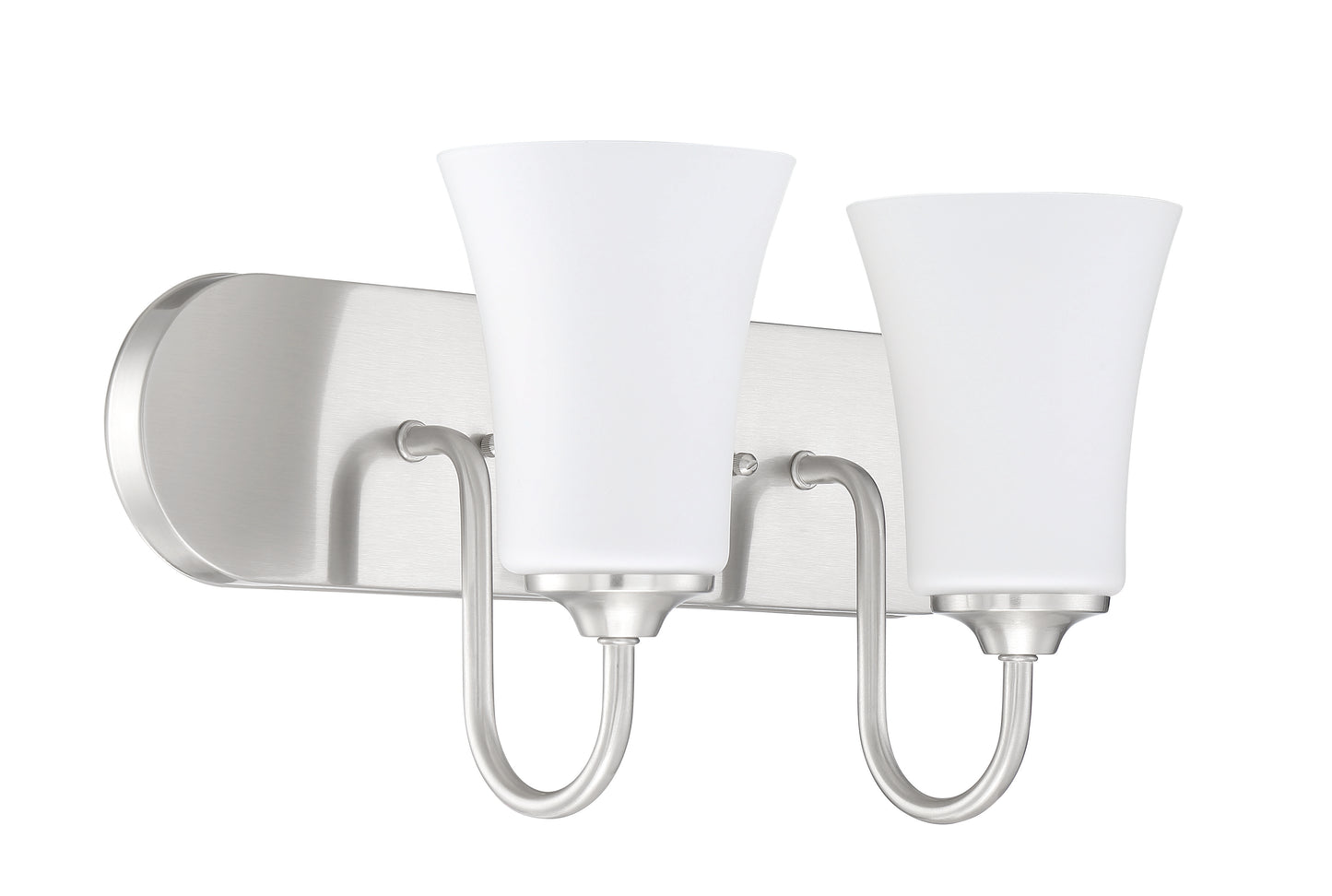 50402-BNK-WG - Gwyneth 2 Light 18" Wide Vanity Light - Brushed Nickel