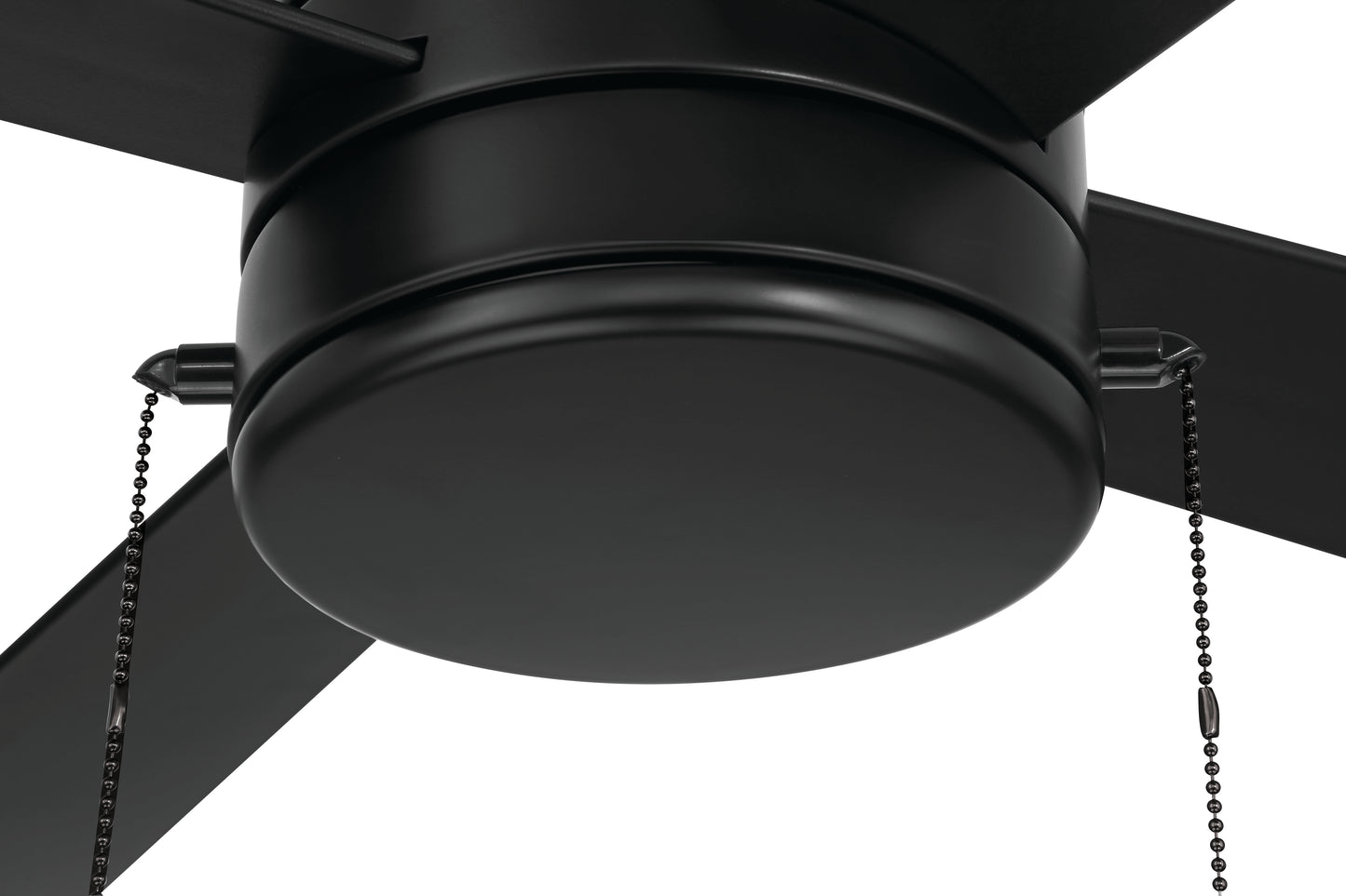 OMCY52FB4-PC - Outdoor McCoy 52 4 Blade with Pull Chains 52" 4 Blade Indoor Outdoor Ceiling Fan with Light Kit - Flat Black