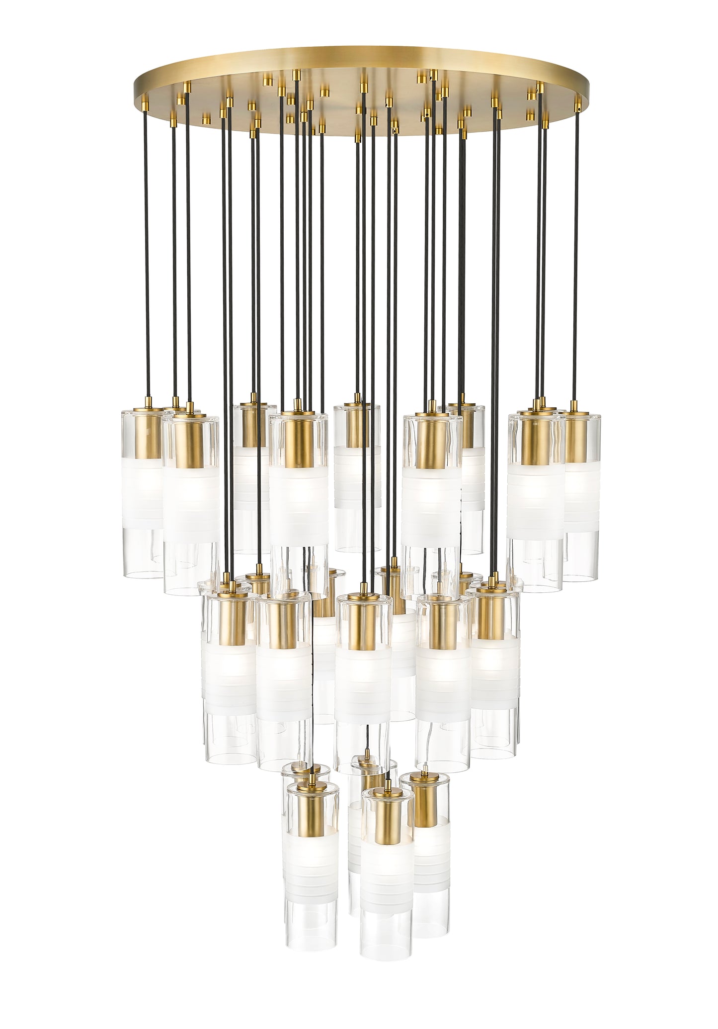 824P-27R-MGLD - Alton 27 Light 36" Chandelier - Modern Gold