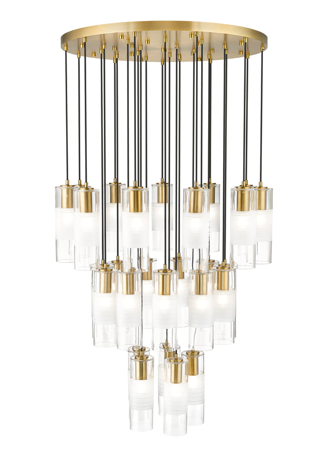 824P-27R-MGLD - Alton 27 Light 36" Chandelier - Modern Gold