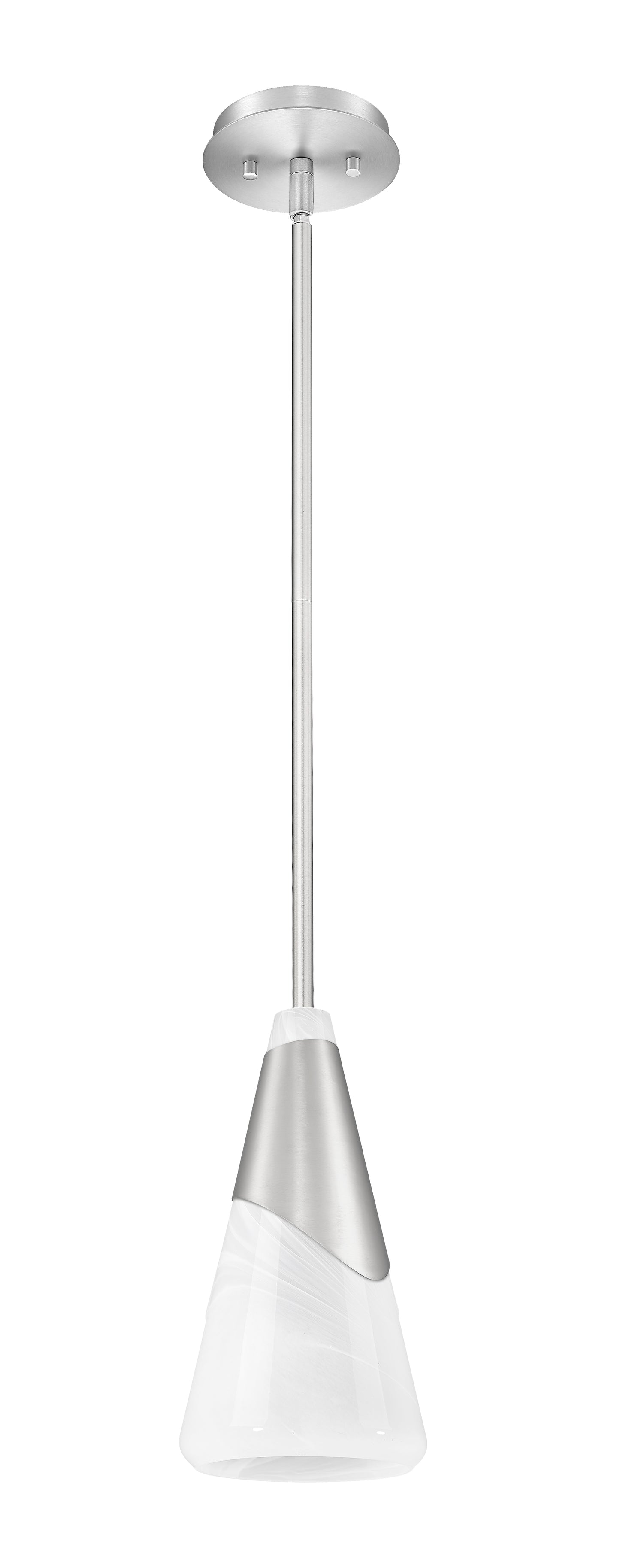 828P7-ROD-BN - Aimie 1 Light 7" Pendant - Brushed Nickel