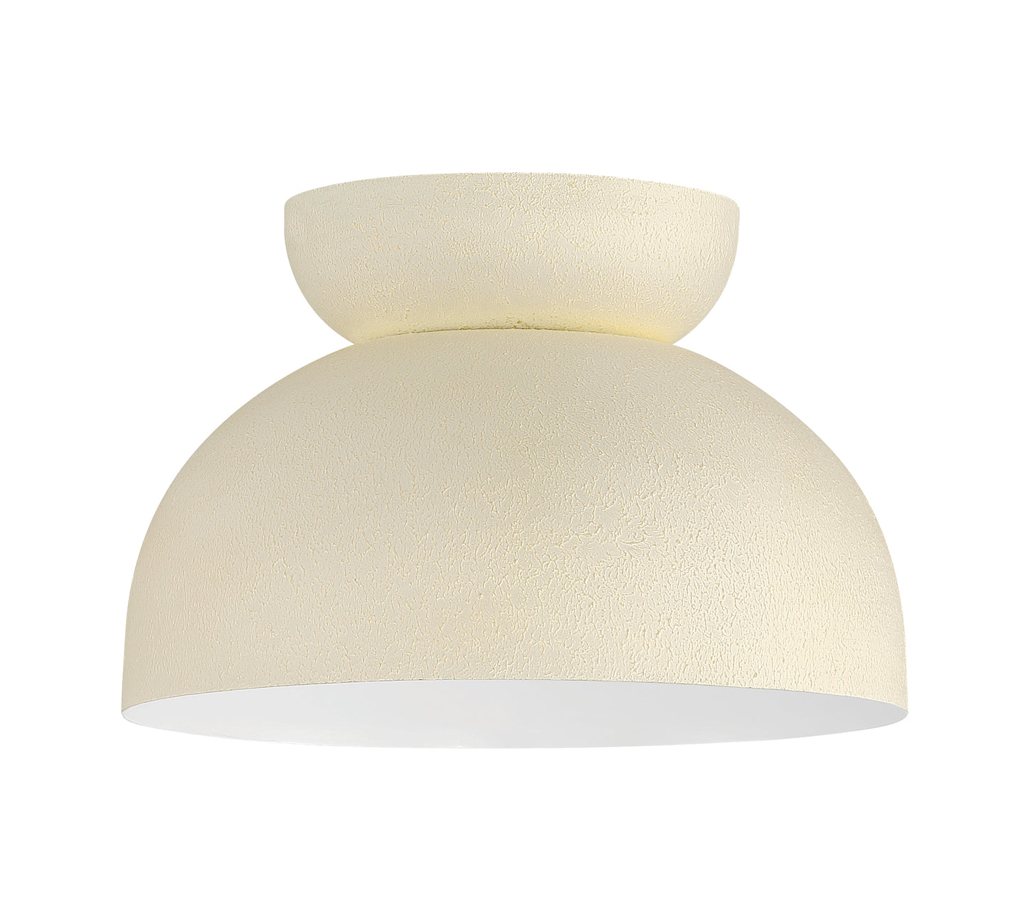 59181-CW - Ventura Dome 1 Light 10.5" Wide Flush Mount - Cottage White