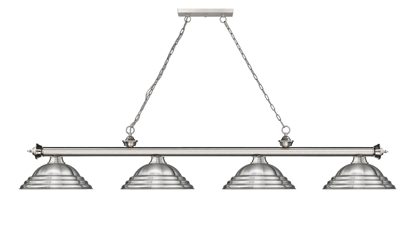 2306-4BN-SBN - Cordon 4 Light 82" Billiard - Brushed Nickel