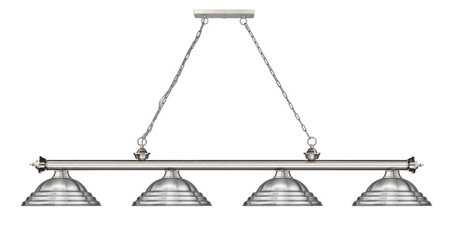 2306-4BN-SBN - Cordon 4 Light 82" Billiard - Brushed Nickel