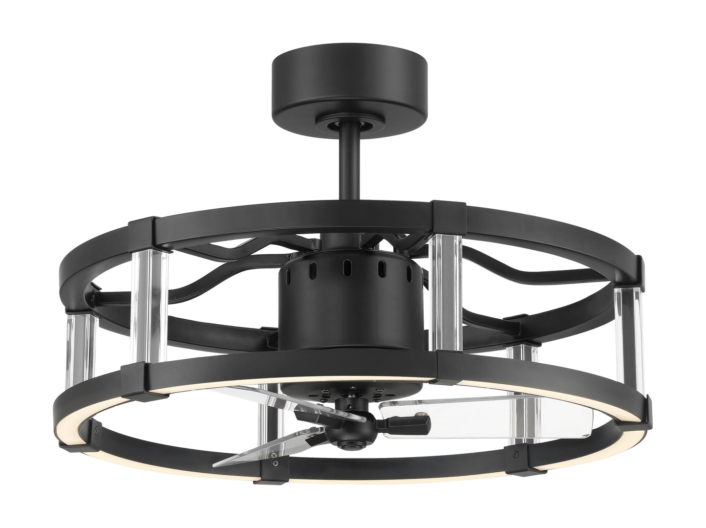 ALS24FB3 - Alexis 18" 3 Blade Ceiling Fan with Light Kit - Flat Black