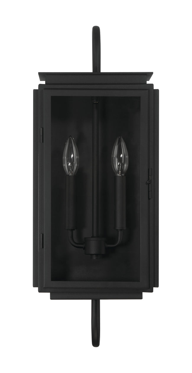 ZA7710-TB - Irving 2 Light 24" High Outdoor Wall Lantern - Textured Black