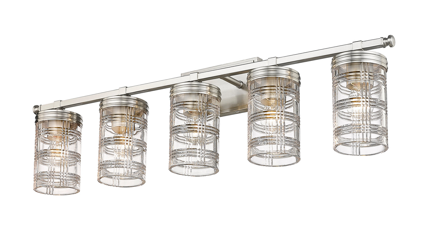 344-5V-BN - Archer 5 Light 38" Vanity - Brushed Nickel