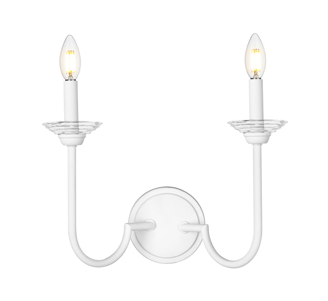 352-2S-TW - Allistair 2 Light Wall 12" Sconce - Tundra White