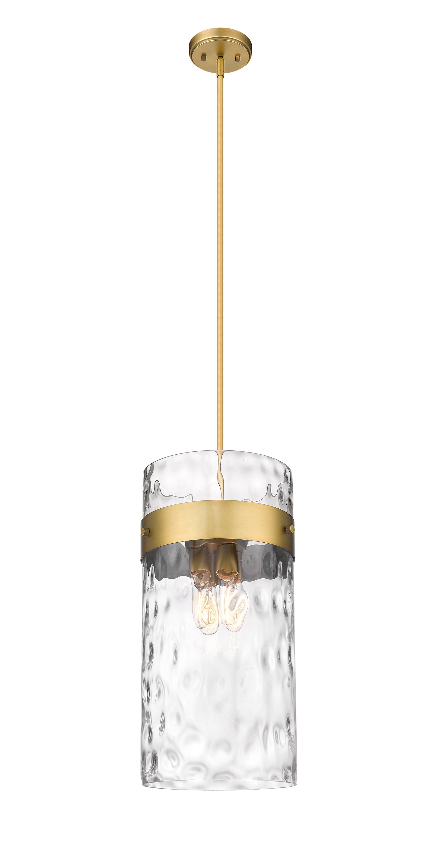 3035P12-RB - Fontaine 4 Light 13" Pendant - Rubbed Brass