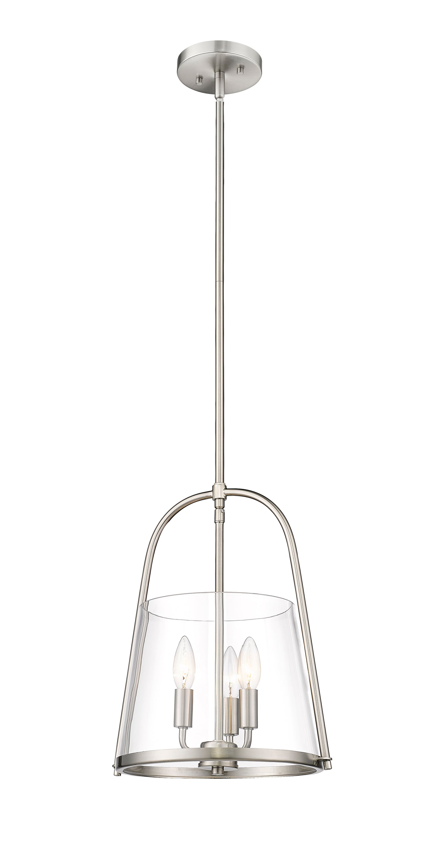 3041P12-BN - Archis 3 Light 12" Pendant - Brushed Nickel
