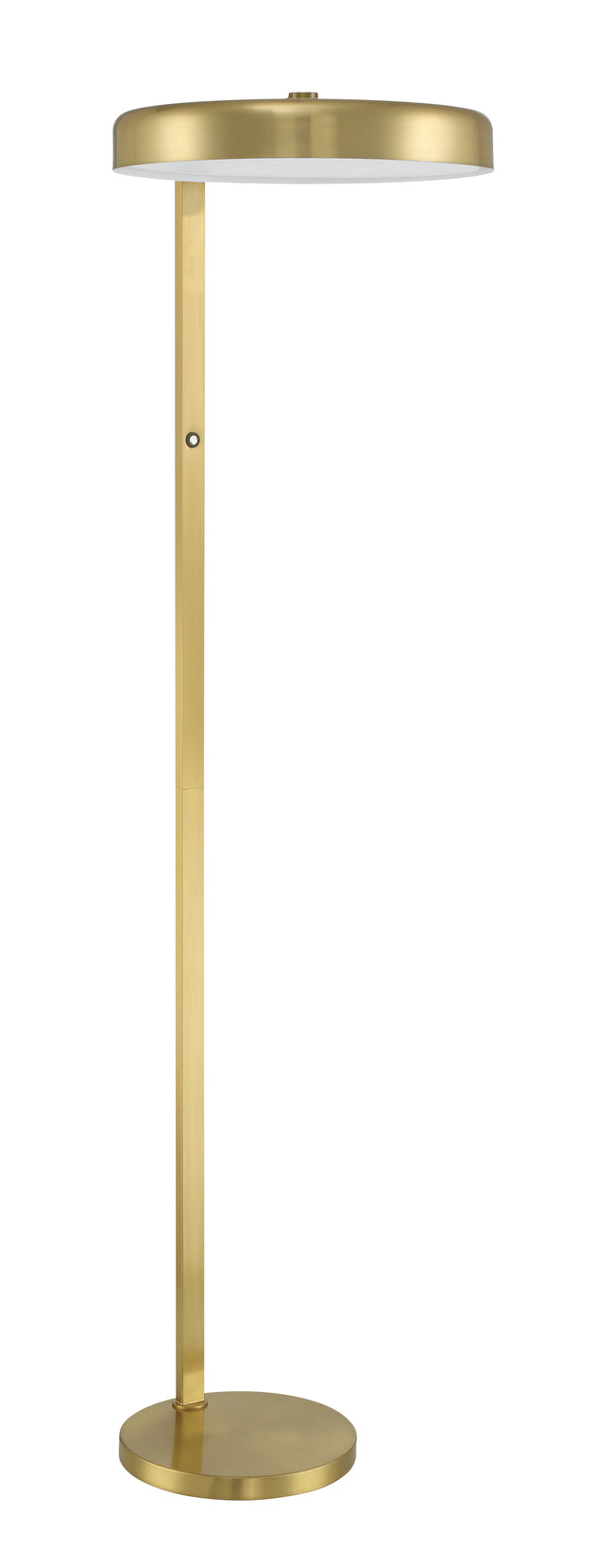 87025SB-F - Keeva 1 Light 57" High Floor Lamp - Satin Brass
