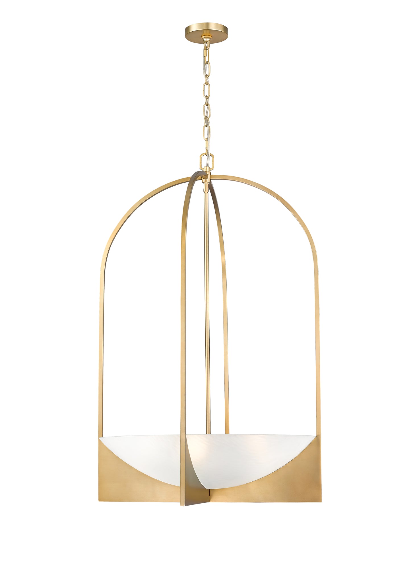 1947-38MGLD - Devon 6 Light 24" Chandelier - Modern Gold