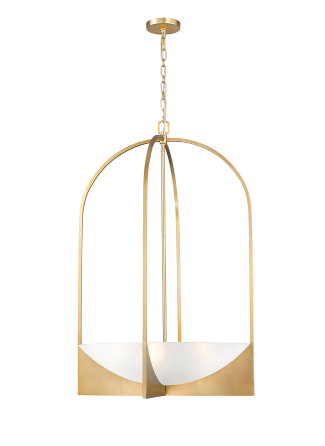 1947-38MGLD - Devon 6 Light 24" Chandelier - Modern Gold
