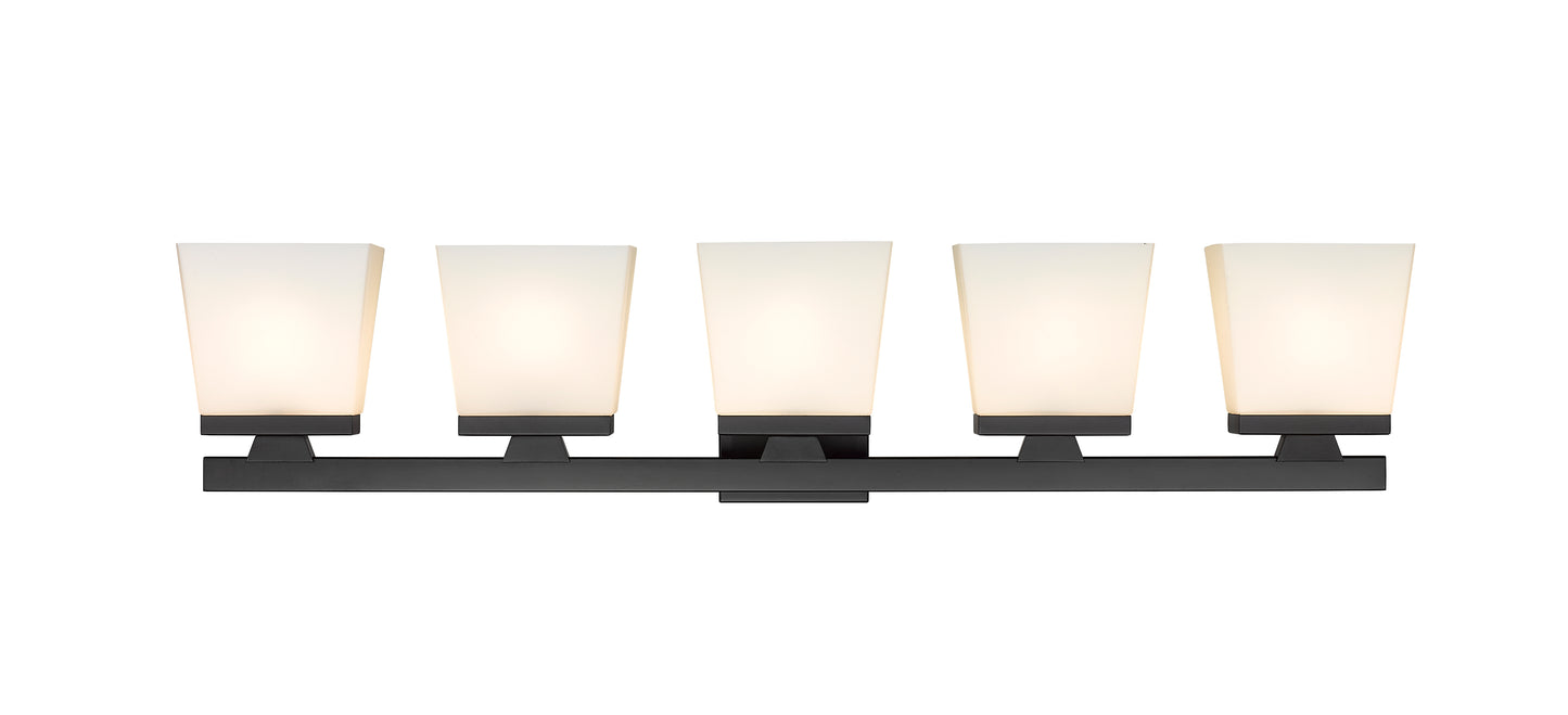 1937-5V-MB - Astor 5 Light 36" Vanity - Matte Black