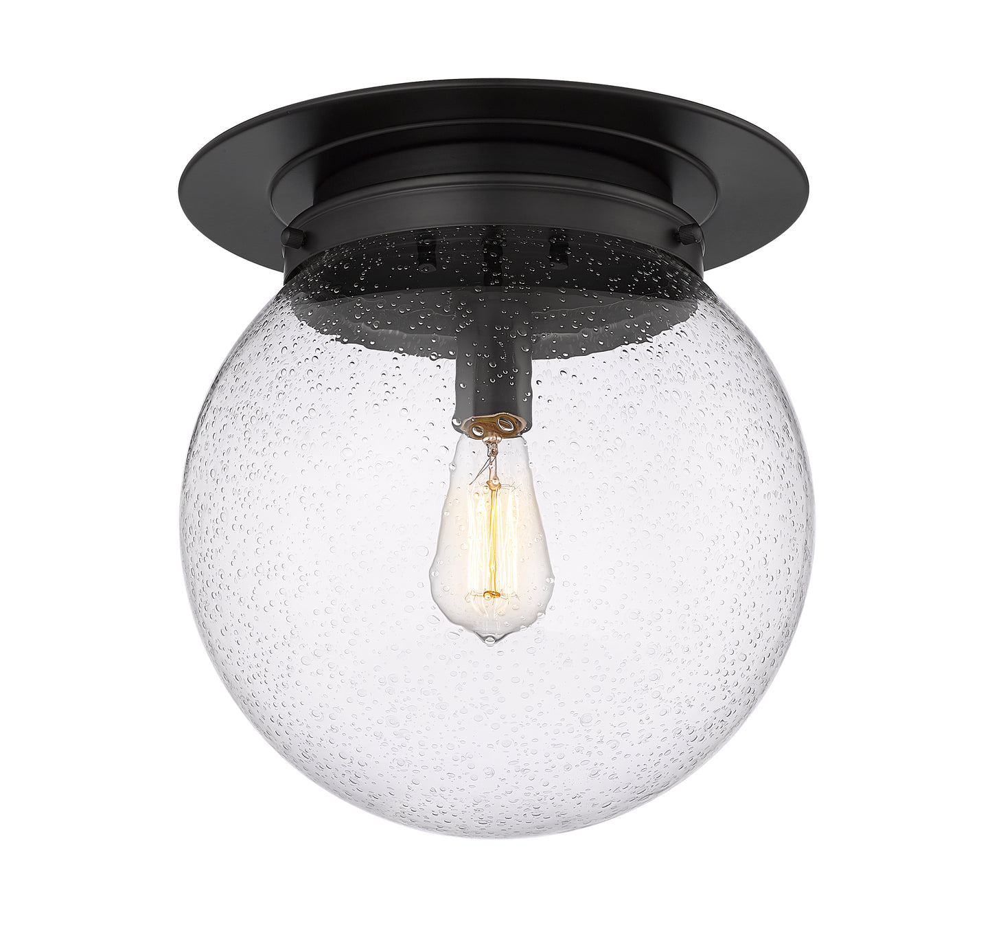 7506F13-MB - Calhoun 1 Light Flush 13" Mount - Matte Black