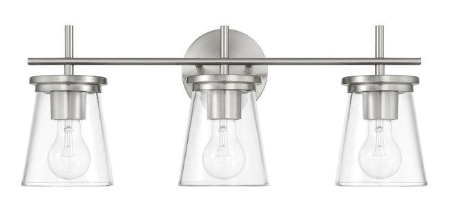 60403-BNK - Connell 3 Light 22" Wide Vanity Light - Brushed Nickel