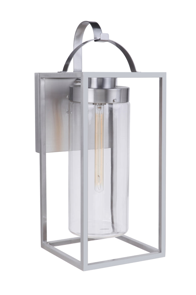 ZA4834-SA - Neo 1 Light 28" High Outdoor Wall Lantern - Satin Aluminum