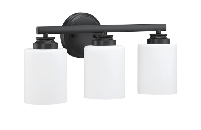 50503-FB-WG - Bolden 3 Light 18" Wide Vanity Light - Flat Black