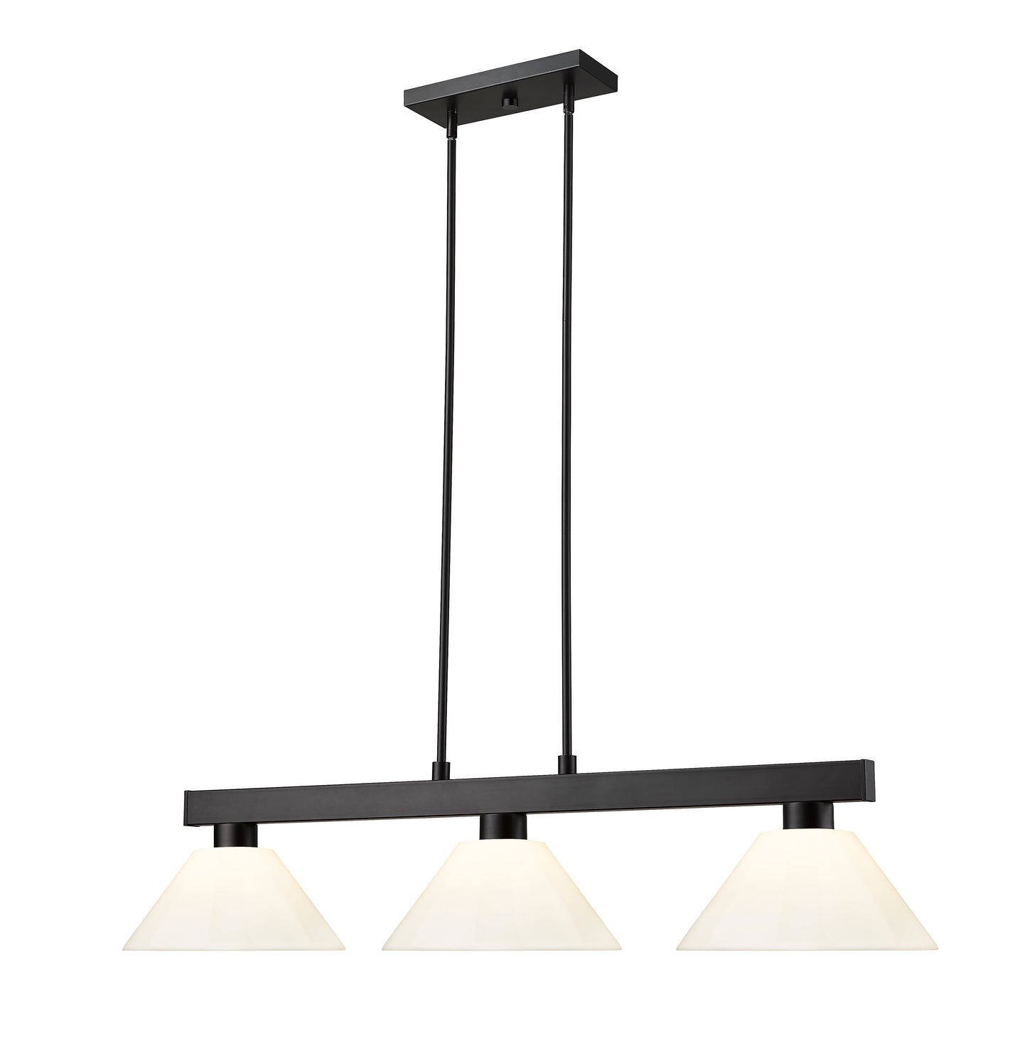 152MB-PWH - Cobalt 3 Light 46" Billiard - Matte Black