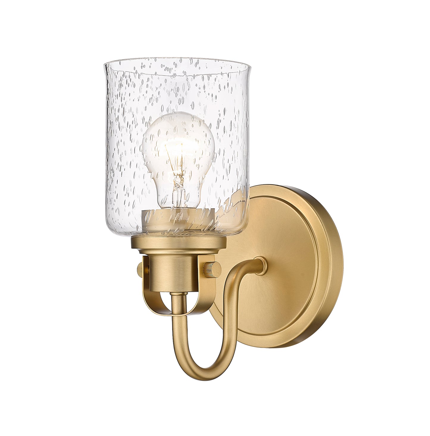 340-1S-HG - Kinsley 1 Light Wall 10" Sconce - Heirloom Gold