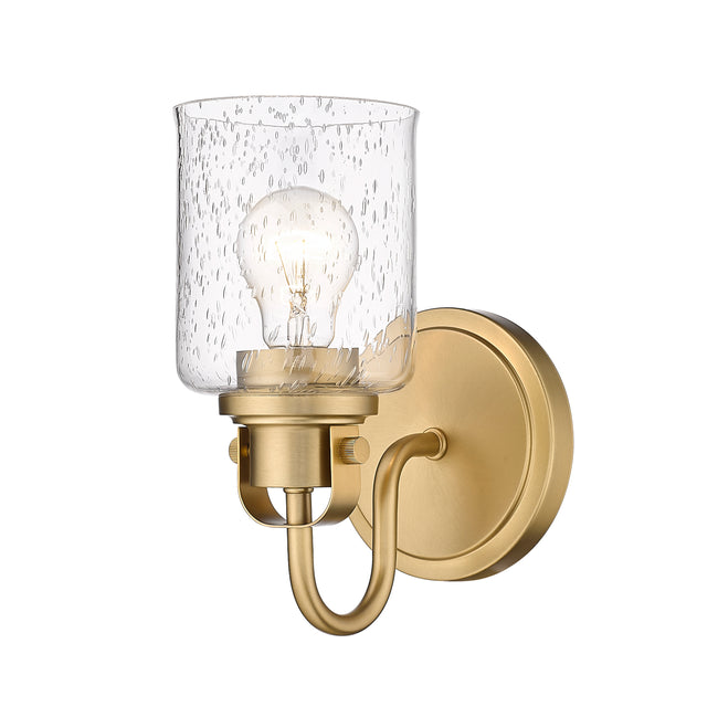 340-1S-HG - Kinsley 1 Light Wall 10" Sconce - Heirloom Gold