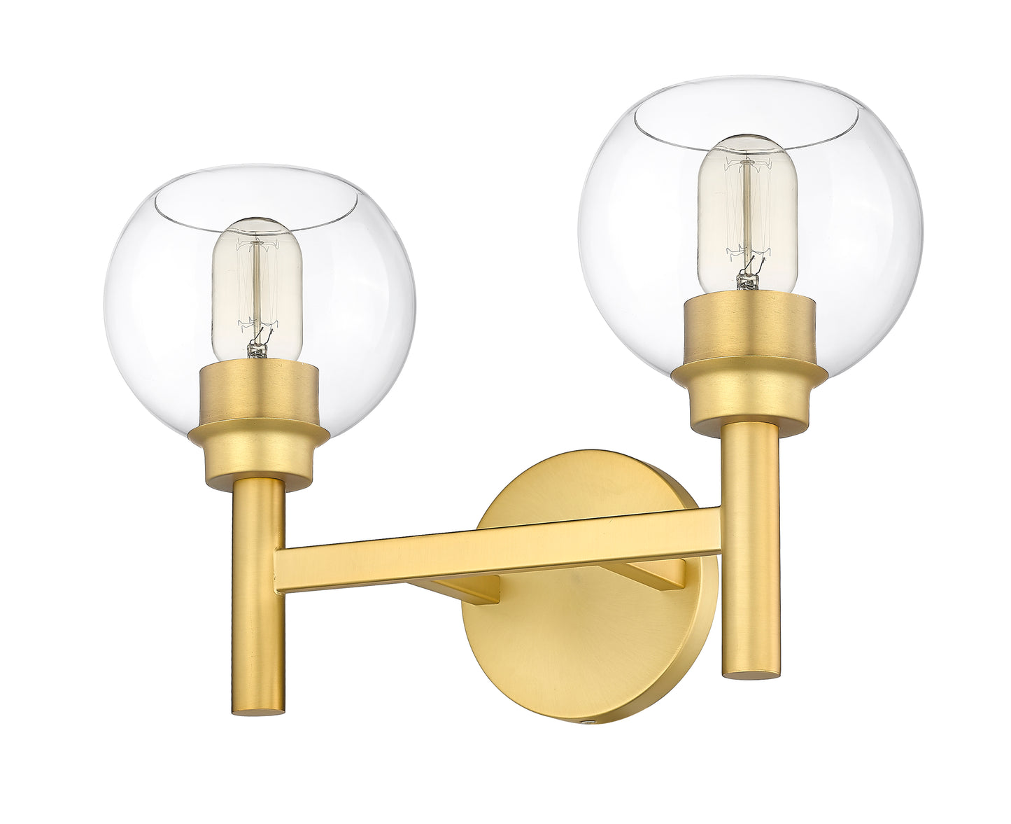 7502-2V-BG - Sutton 2 Light 16" Vanity - Brushed Gold