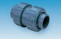 1219020 - 2" CPVC True Union In-line Ball Check Valve, with Socket and Threaded End Connectors