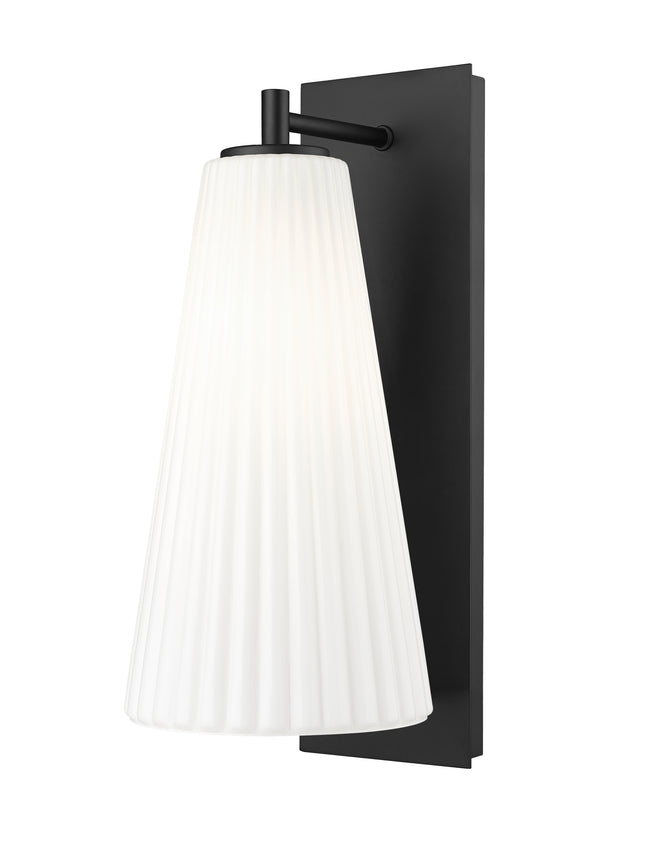 3043-1SL-MB - Farrell 1 Light Wall 16" Sconce - Matte Black