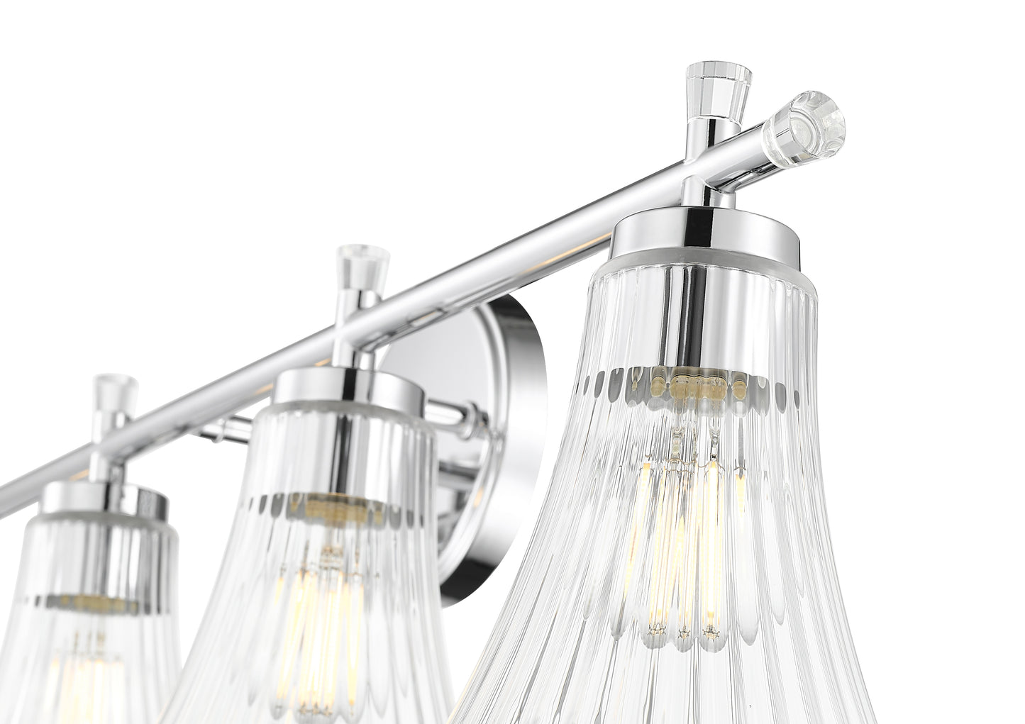 7519-4V-CH - Belle 4 Light 32" Vanity - Chrome