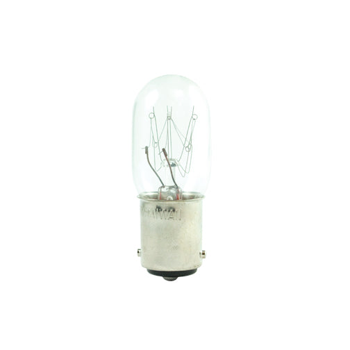 706110 - Dimmable Clear T7 Incandescent BA15D Base Light Bulb - 15 Watt - 2700K - 25 Pack