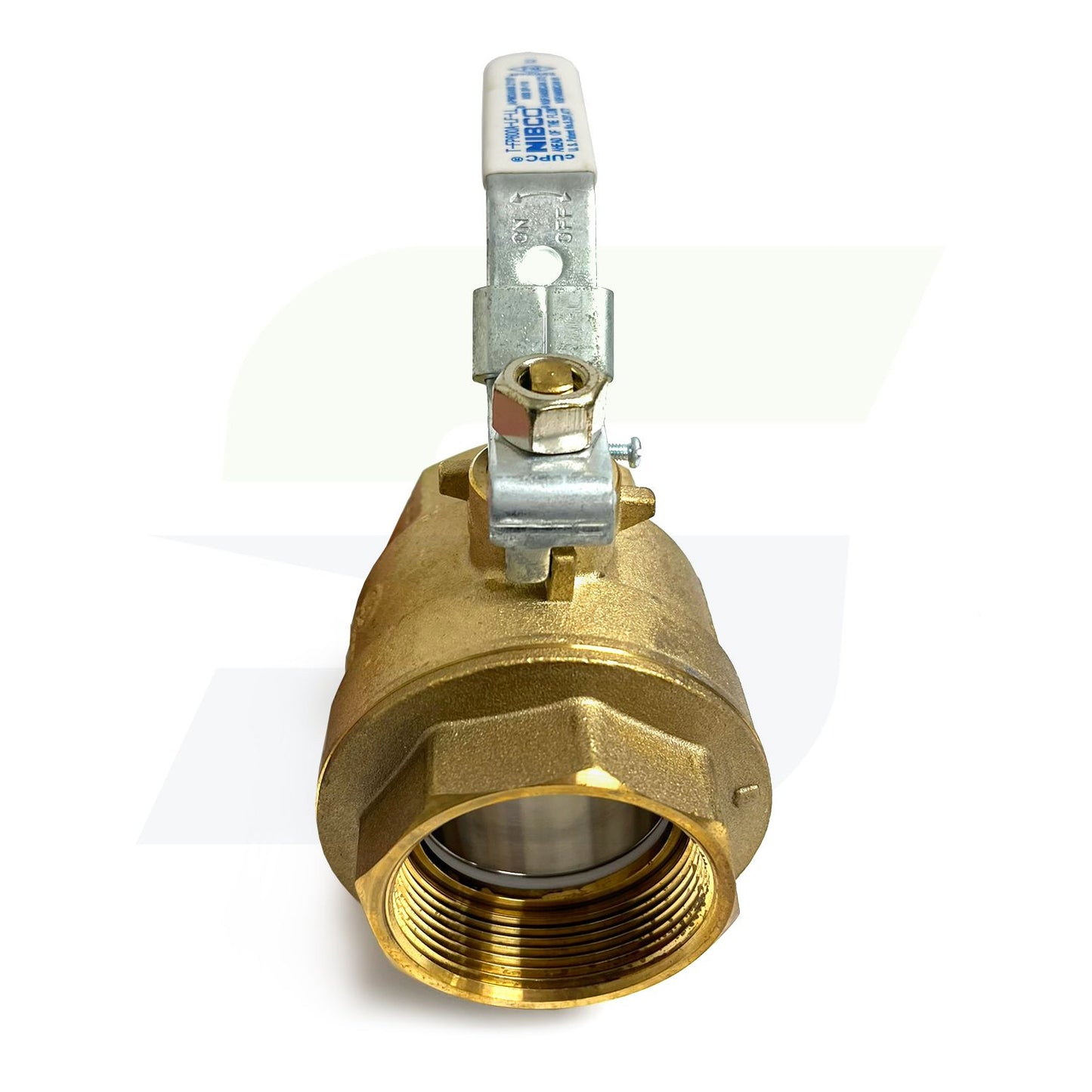 NL998XLD - 2" Threaded Lead-Free Ball Valve with Locking Lever - T-FP-600A - Brass
