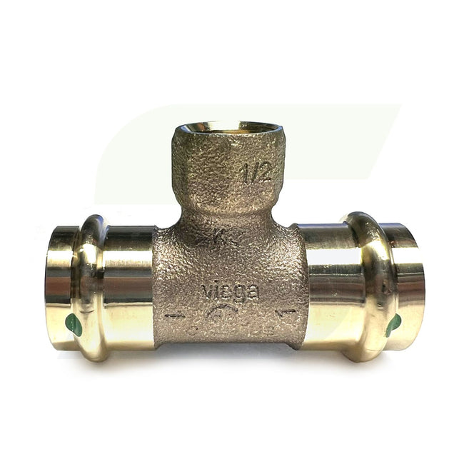 79760 - 1" x 1" x 1/2" ProPress Smart Connect Bronze Tee (Lead Free)