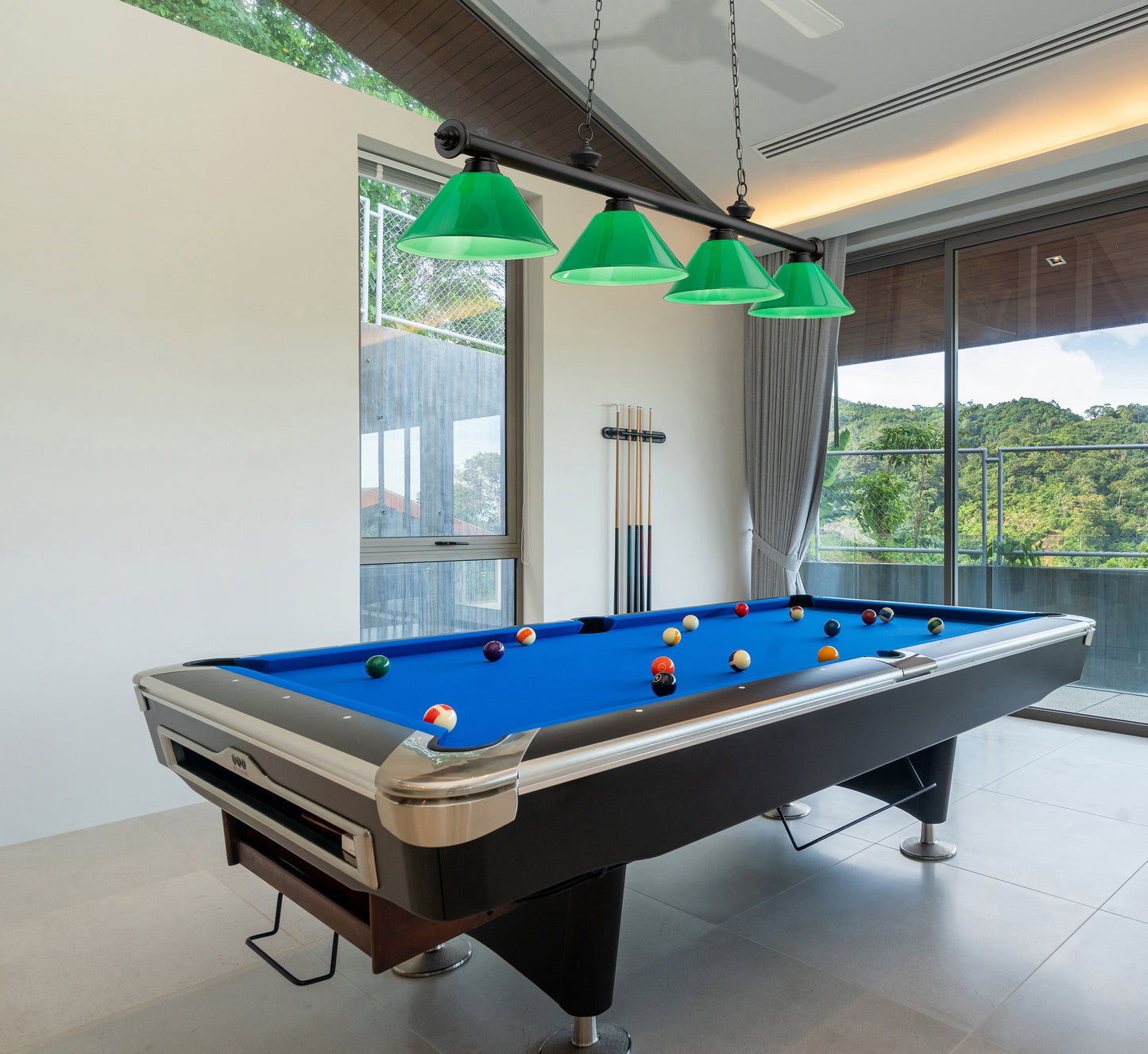 2306-4MB-PGR - Cordon 4 Light 81" Billiard - Matte Black