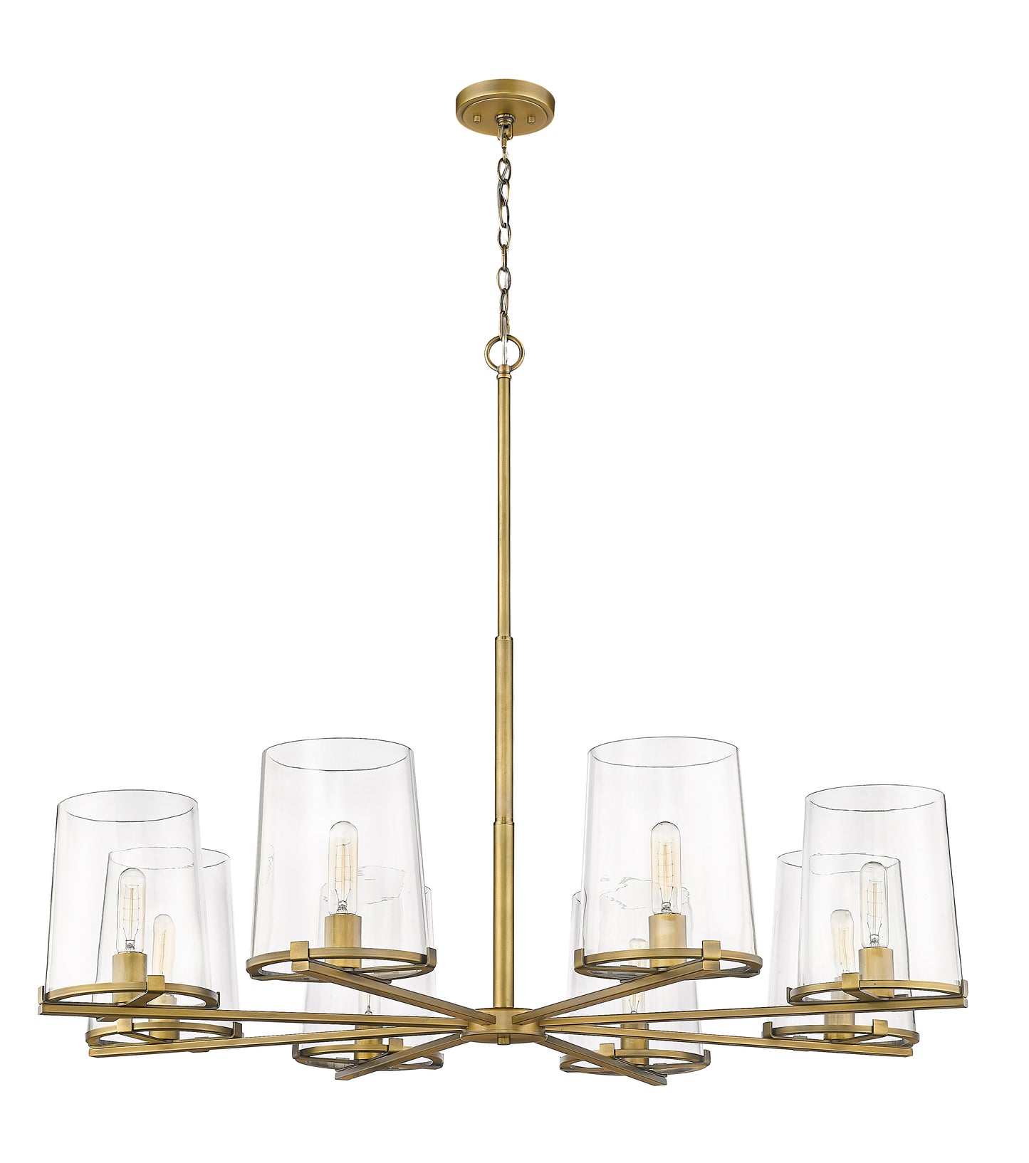 3032-8RB - Callista 8 Light 44" Chandelier - Rubbed Brass