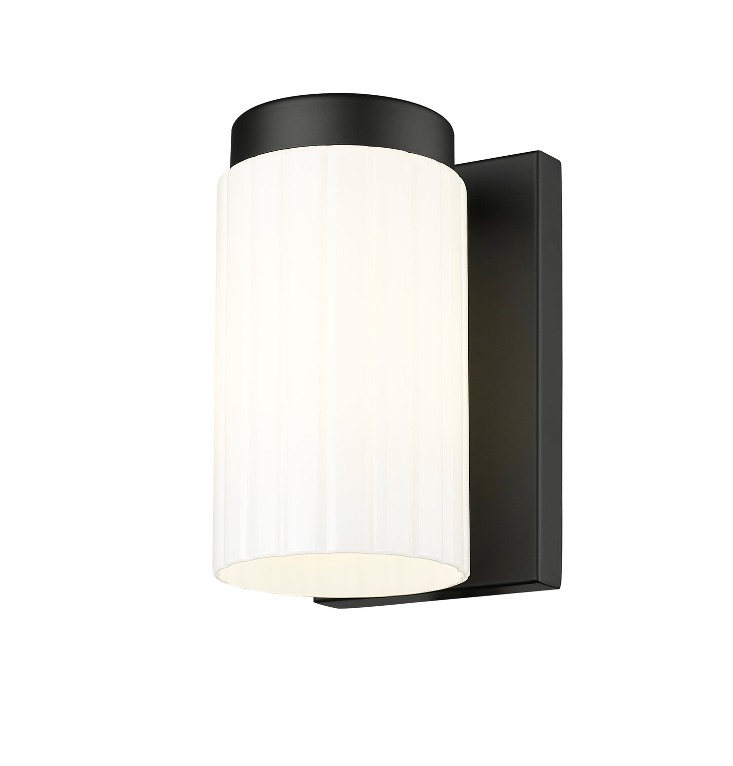 746-1S-MB - Burk 1 Light Wall 7" Sconce - Matte Black