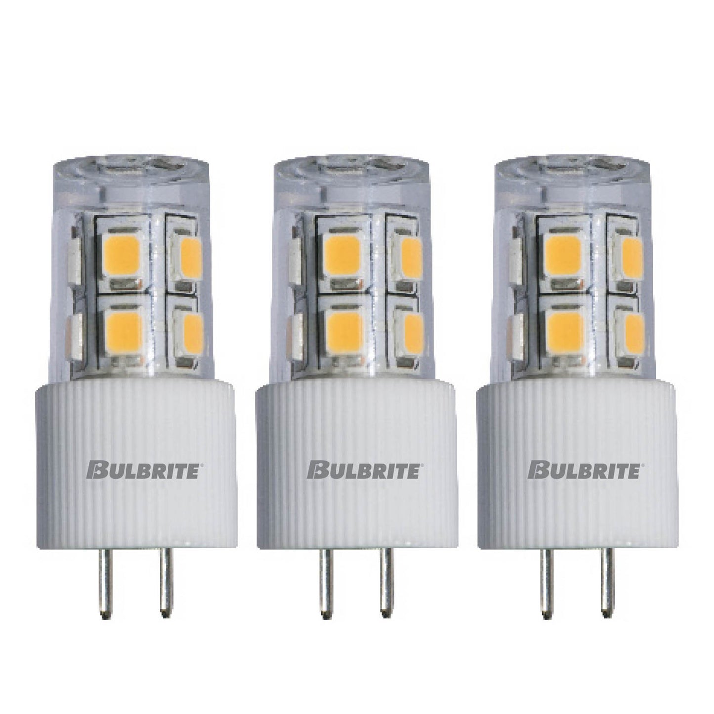 770586 - JC LED G4 Base Light Bulb - 2 Watt - 2700K - 3 Pack
