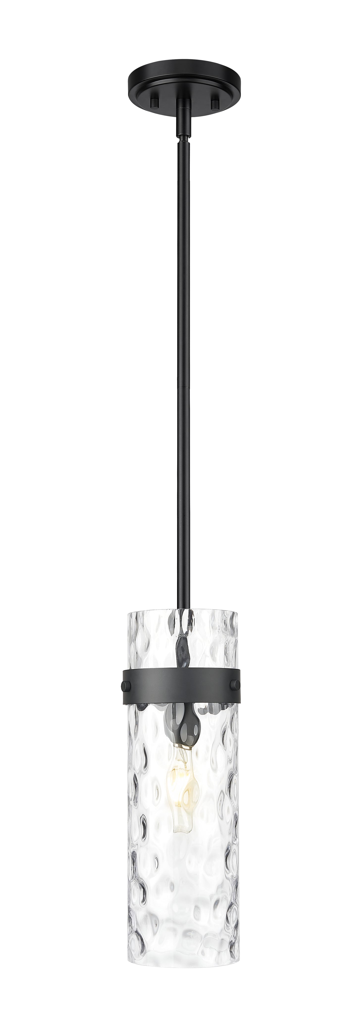7002P5-ROD-MB - Fontaine 1 Light 6" Pendant - Matte Black