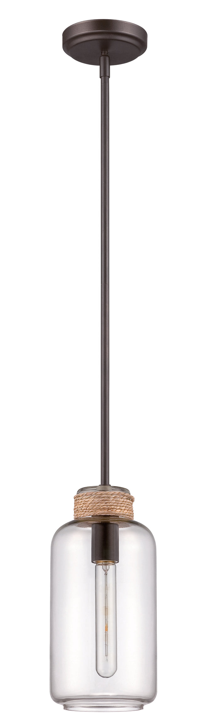 P435ESP1 - Pendant 1 Light 6" Wide Mini Pendant - Espresso