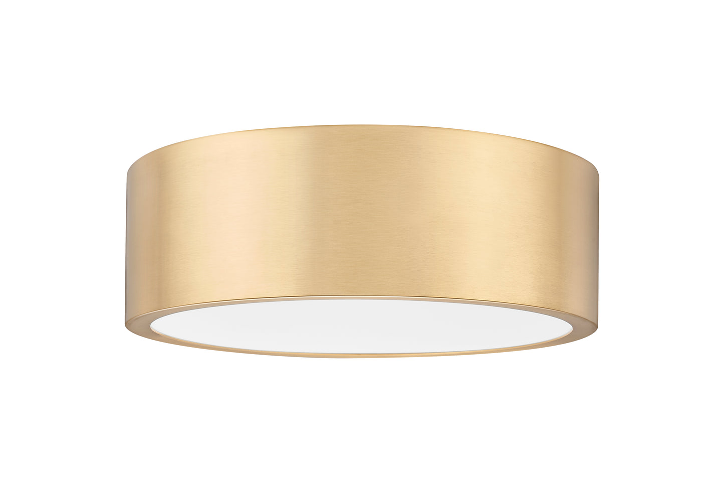 1017F12-MGLD-LED - Coronado 1 Light Flush 12" Mount - Modern Gold