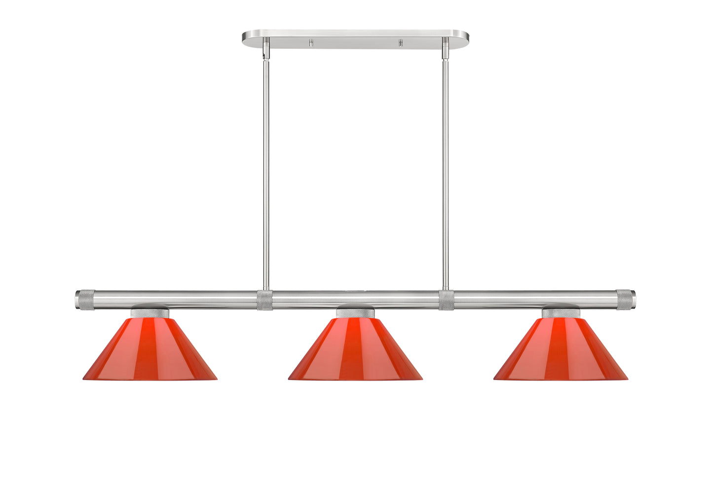 3050-3BN-PRD - Vanguard 3 Light 58" Billiard - Brushed Nickel
