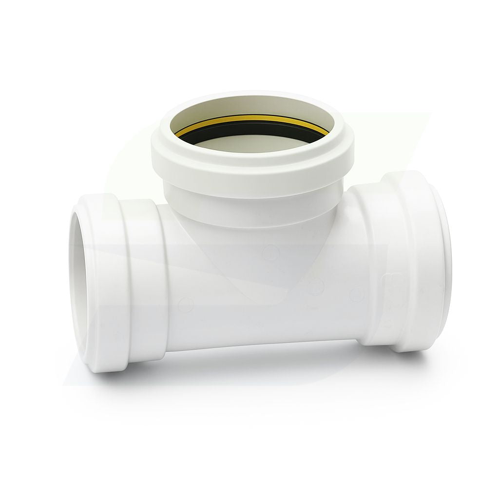 gasketed tee sewer fitting side