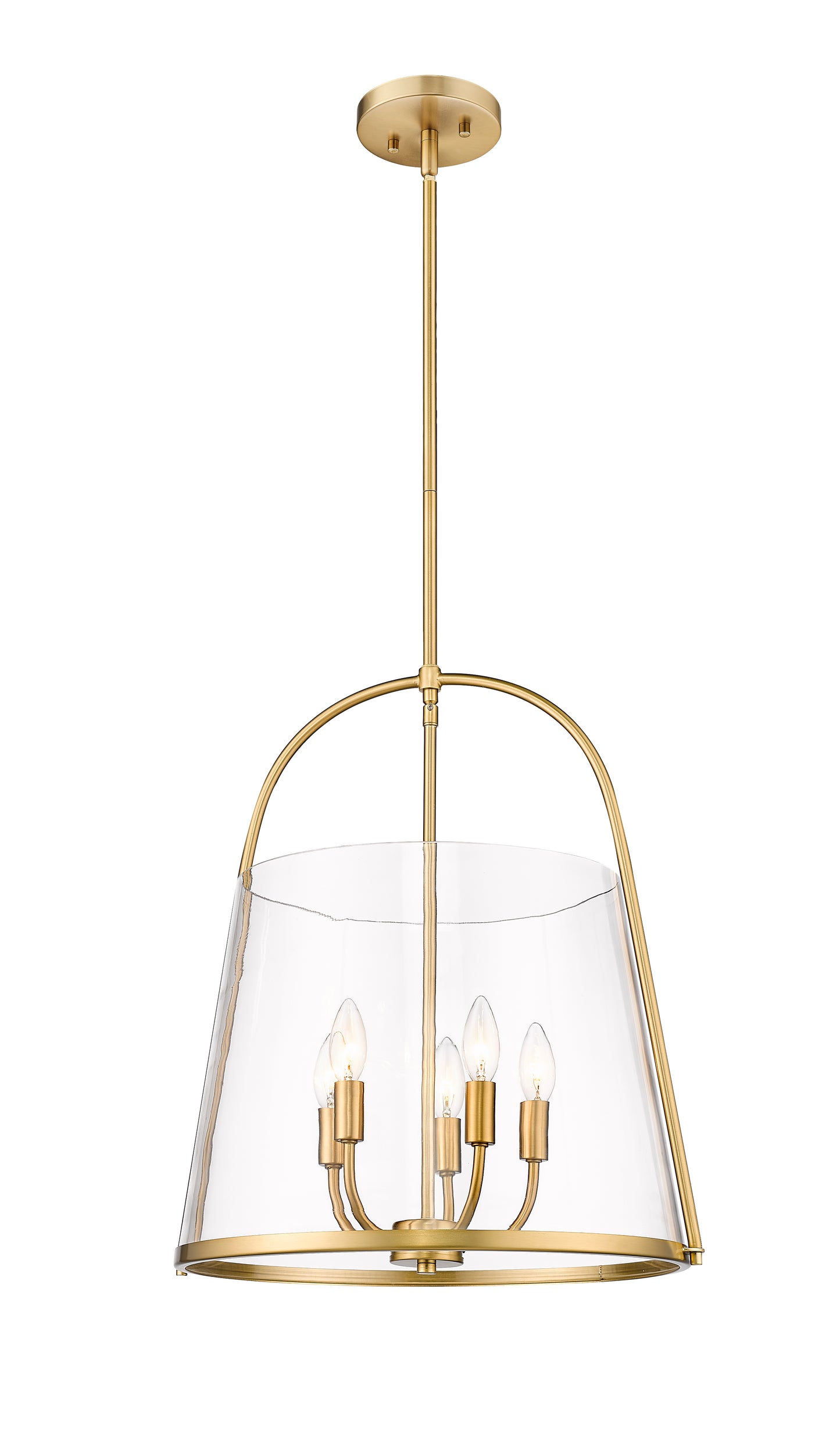 3041P18-MGLD - Archis 5 Light 18" Pendant - Modern Gold