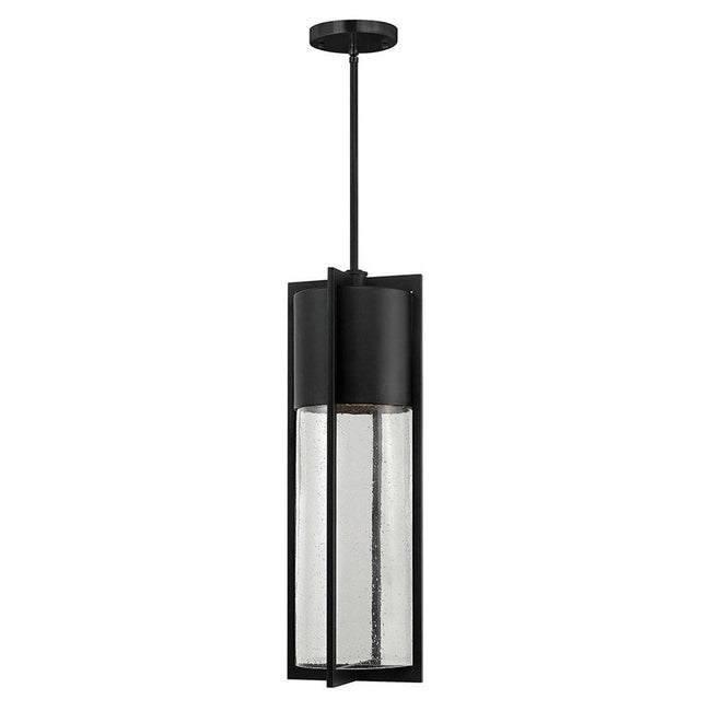 Hinkley 1328 - Shelter 25" Tall Indoor / Outdoor Clear Seedy Glass Pendant Light