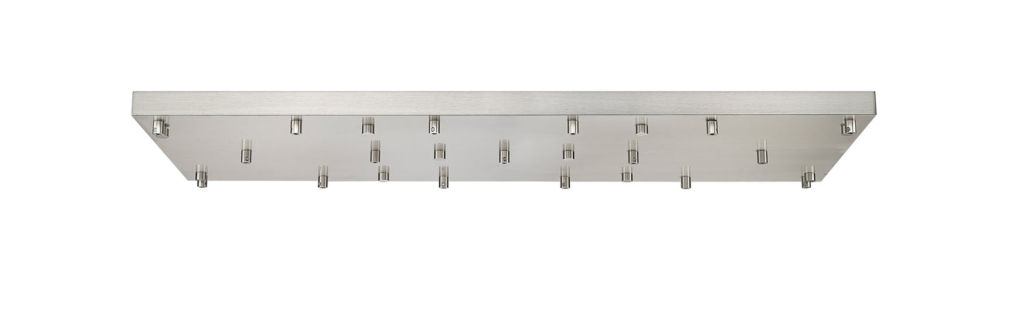 CP4217L-BN - Multi Point Canopy 17 Light Ceiling 18" Plate - Brushed Nickel