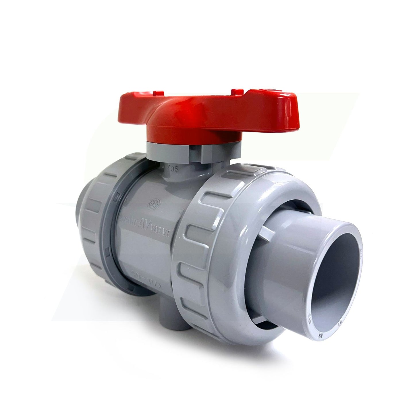 1609015 - 1-1/2" True Union In-line Ball Valve - CPVC, Socket/Threaded, EPDM Seal