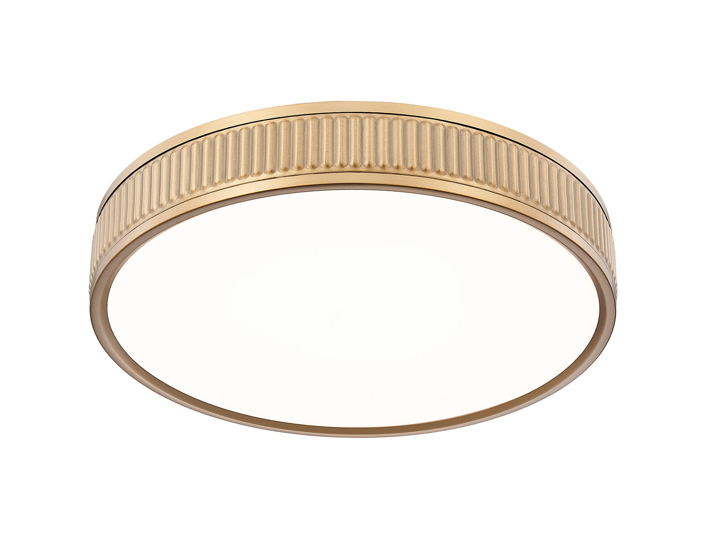 1013F16-MGLD-LED - Stari 1 Light Flush 17" Mount - Modern Gold