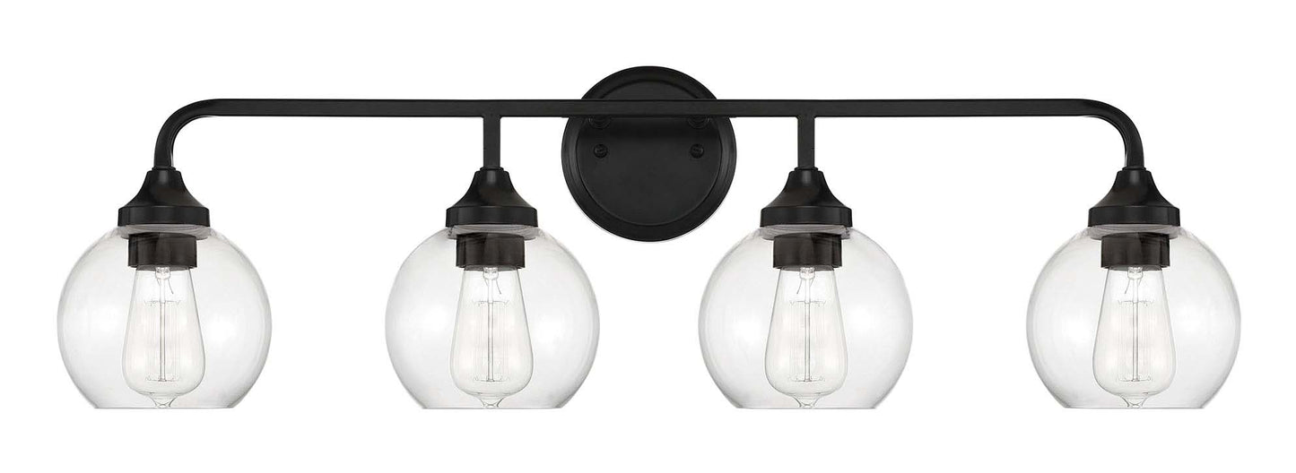 56204-FB - Glenda 4 Light 32" Wide Vanity Light - Flat Black